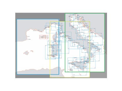 ISTITUTO IDROGRAFICO VEĽKÁ MAPA V MIERKE 1:1.000.000 (Varianta FROM THE BALEARIC SEA TO THE TYRRHENIAN SEA)
