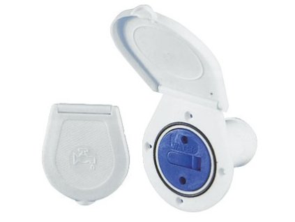 vyr 45431Palubny plniaci otvor WATER plastovy s vieckom pre 50 mm hadicu modry