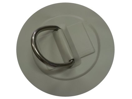 ALLROUNDMARIN Uchytávací D krúžok nalepovací na nafukovací čln 15 cm (Variant Biele)