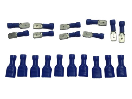 GALY Káblové spojky modré pre 1,5-2,5 mm2 kábel samec 10 ks + samica 10 ks