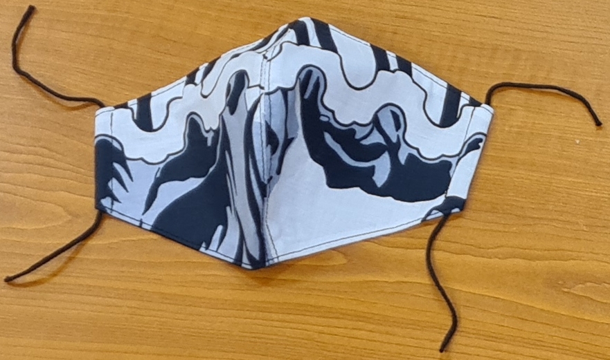 YACHTSHOP Rúško moderný motív čierne B