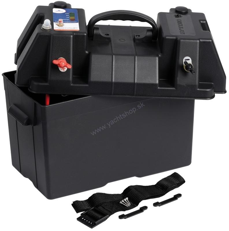 OSCULATI Power center battery box do 105 Ah + zásuvka 12 V + USB  box na batériu pre elektromotor