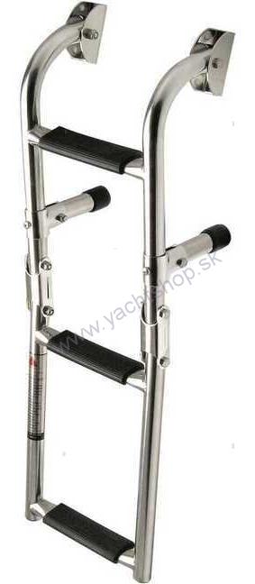METALFORM Nerezový rebrík 22 cm x 88 cm - 4 schodíky