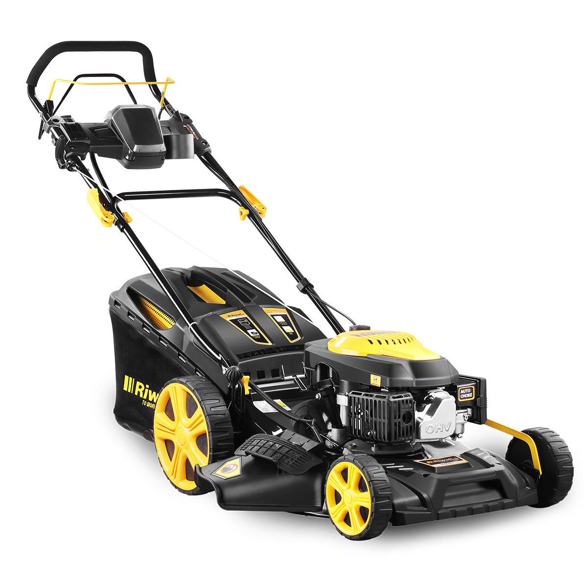 RIWALL PRO RPM 5135E MULTIFUNKČNA TRÁVNA KOSAČKA 4V1 S POJAZDOM A ELEKTROŠTARTOM