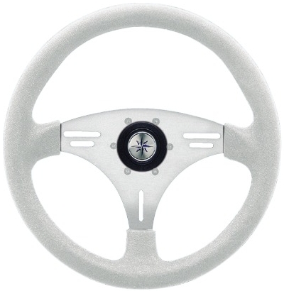 OSCULATI Volant MANTA white/silver 355 mm