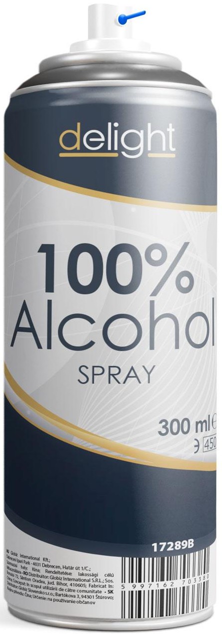 DELIGHT 100% ALKOHOL DEZINFEKČNÝ SPREJ 300 ML