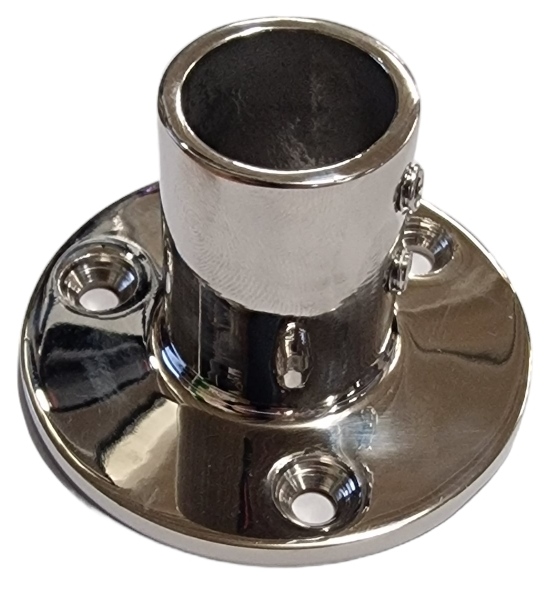 AQUINOX Základňa pre zábradlie 90° A4 kruhová základňa 66 mm pre rúrku 22 mm