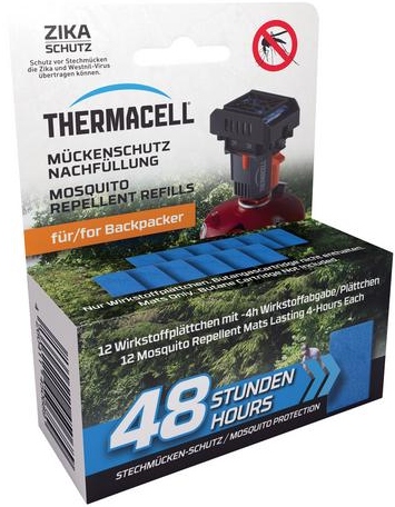 THERMACELL M-48 Náhradné vankúšiky do kempingového odpudzovača proti komárom 12 ks  M-48