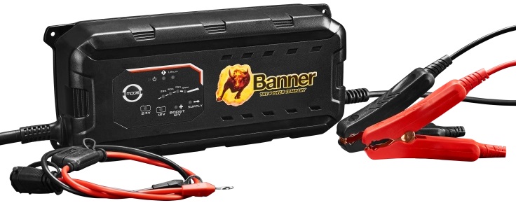 BANNER ACCUCHARGER 25A Automatická nabíjačka batérií 12 V, 25 A