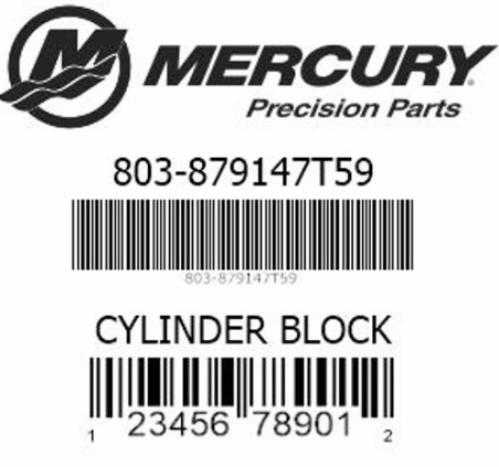 MERCURY OEM CYLINDER BLOCK ASSEMBLY | 879147T59  blok motora