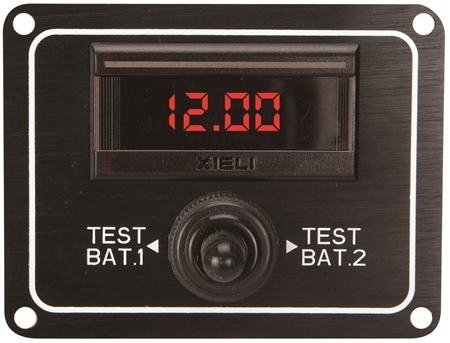 AAA Digitálny voltmeter 12 V s testom na 2 batérie  70062-BK DIGITAL VOLTMETER