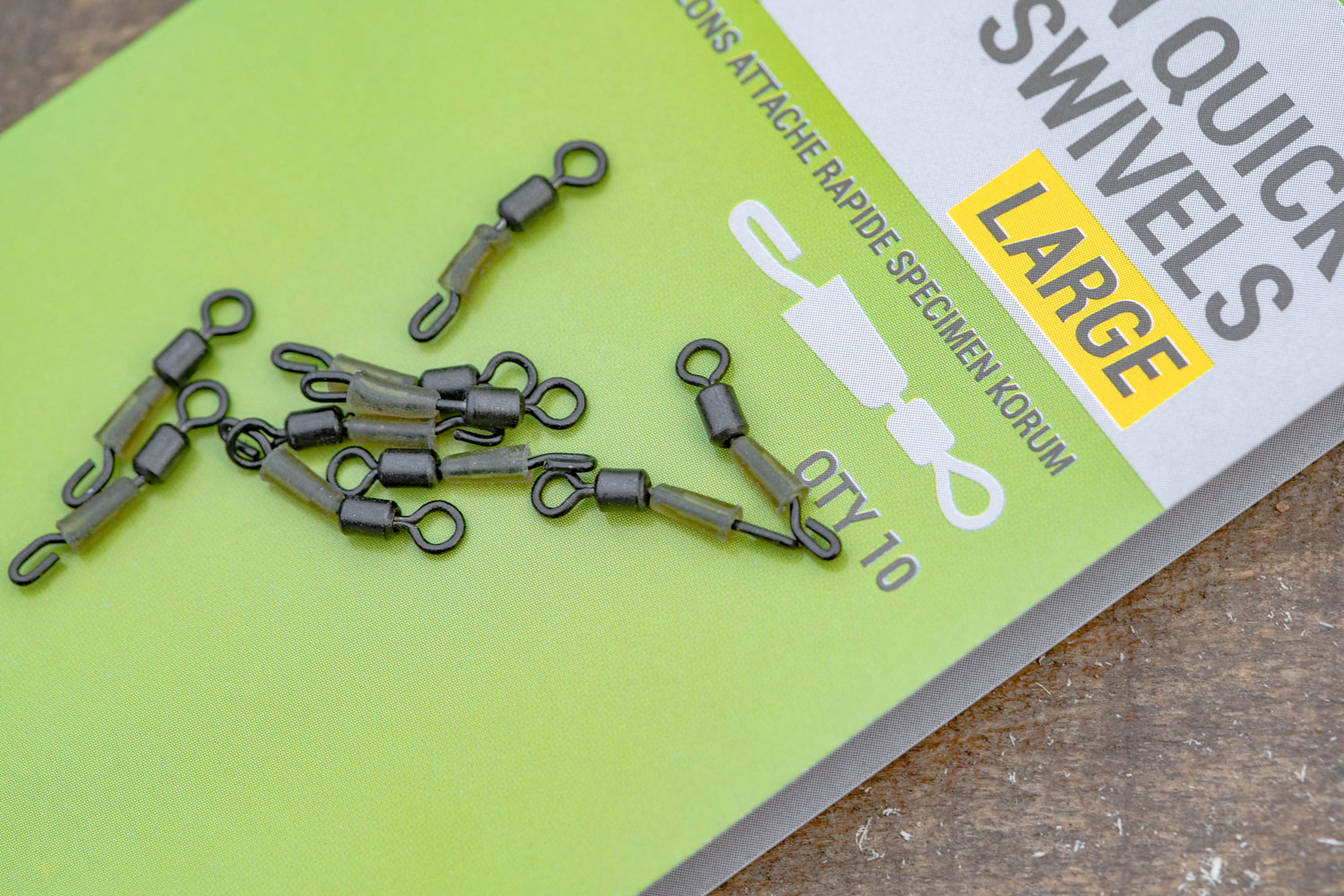 KORUM Specimen Quick Snap Swivels - Large
