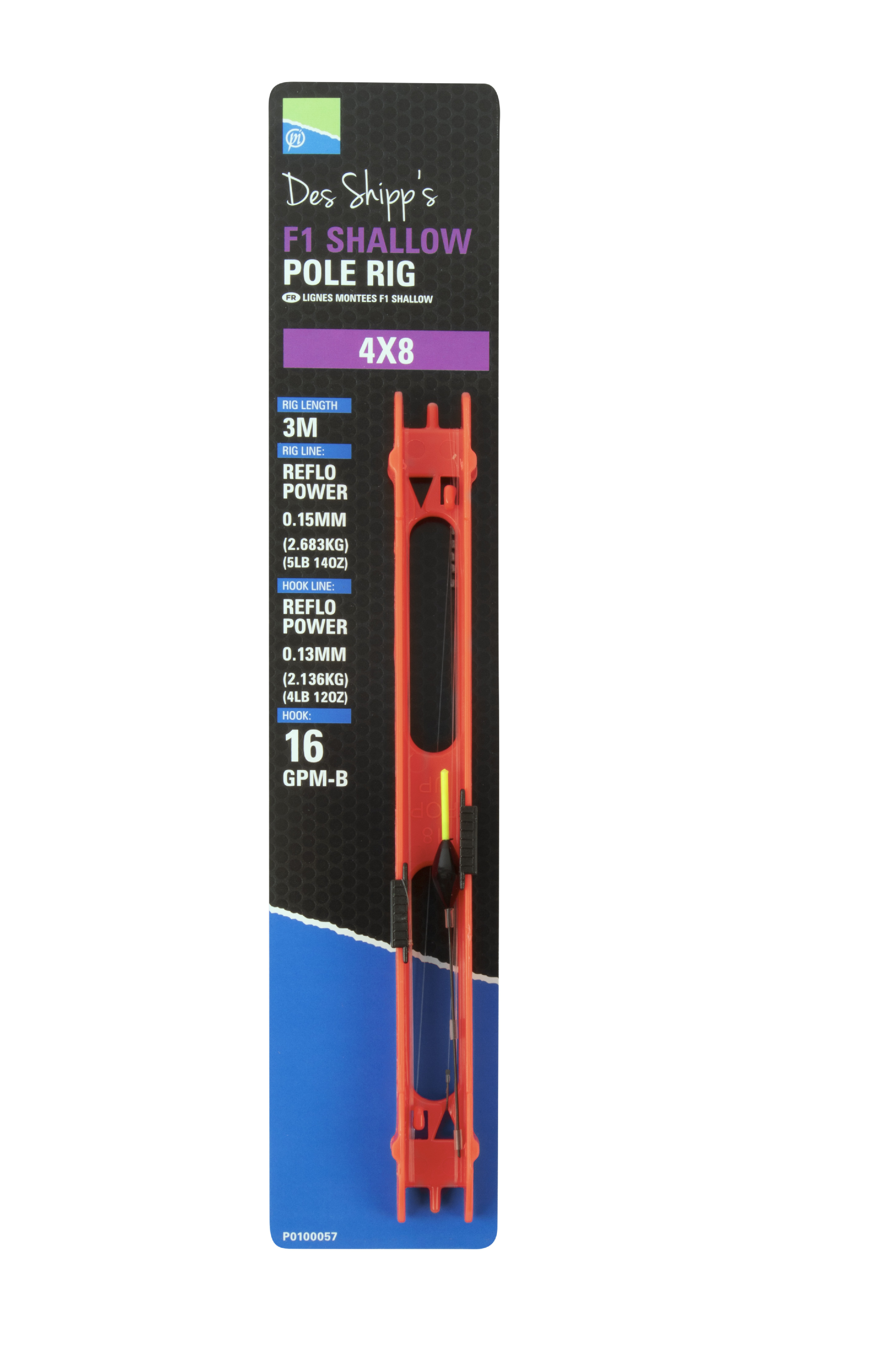 PRESTON 4X8 F1 Shallow Pole Rig