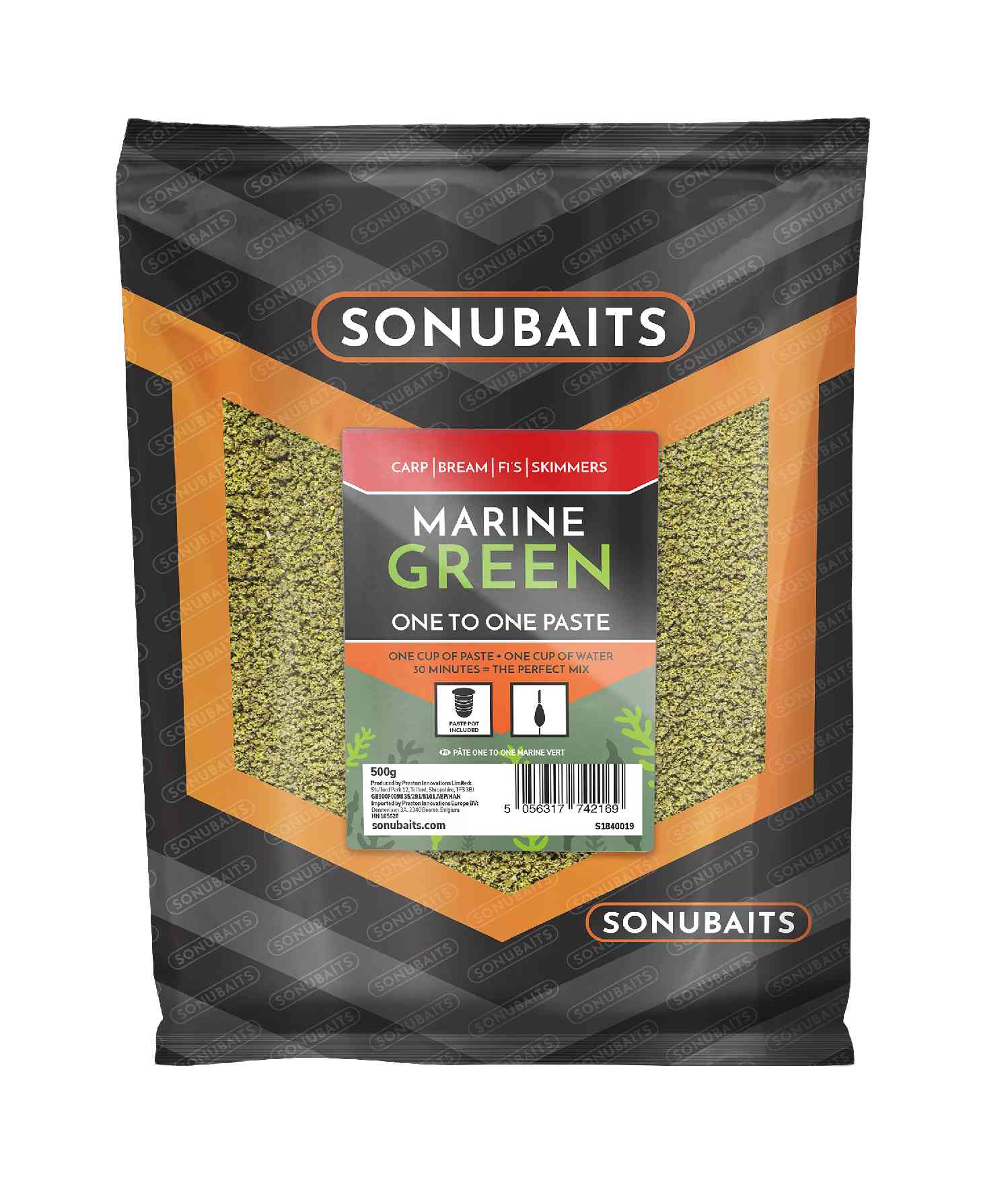 SONUBAITS Marine Green One to One Paste 500g