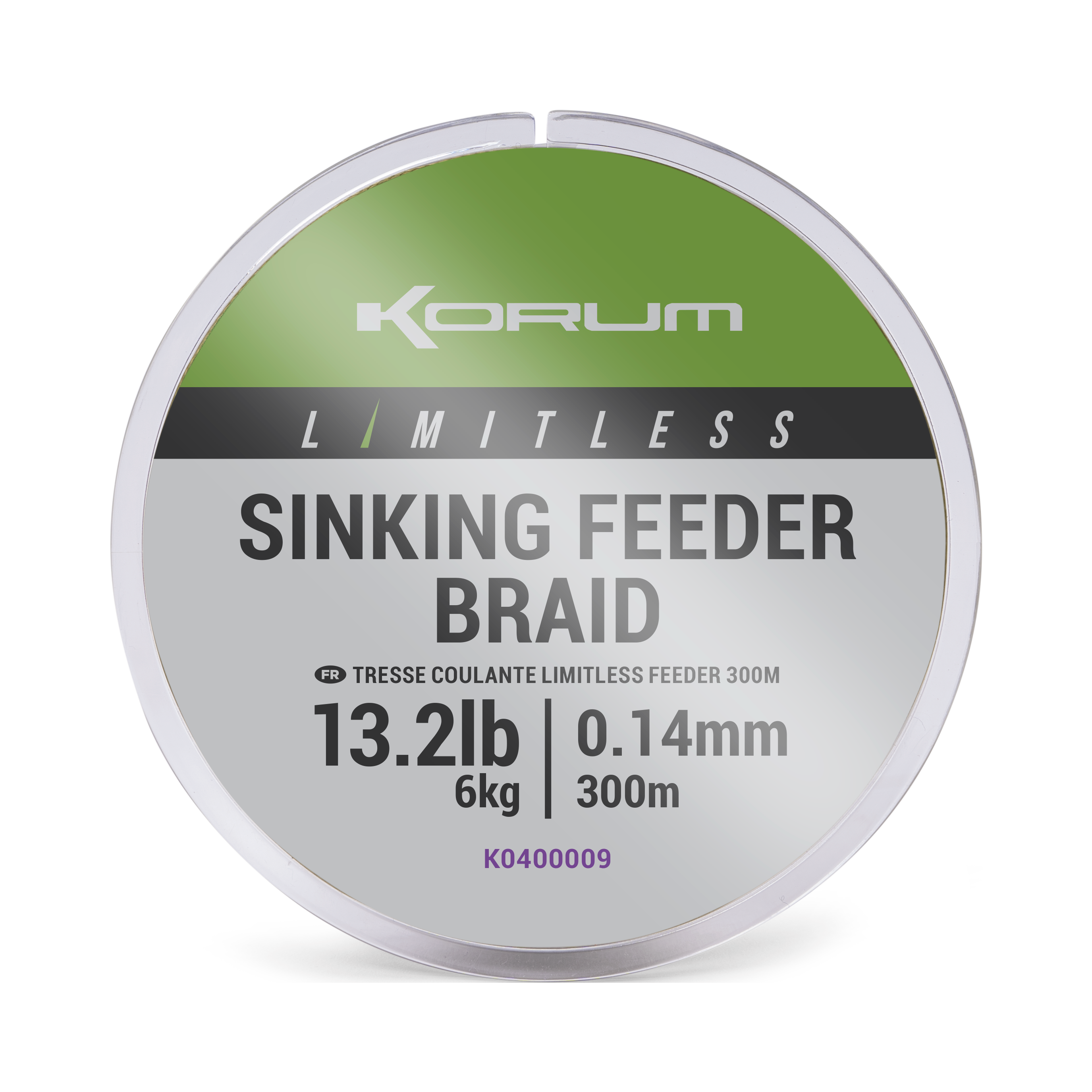 KORUM Limitless Sinking Feeder Braid 0.14mm
