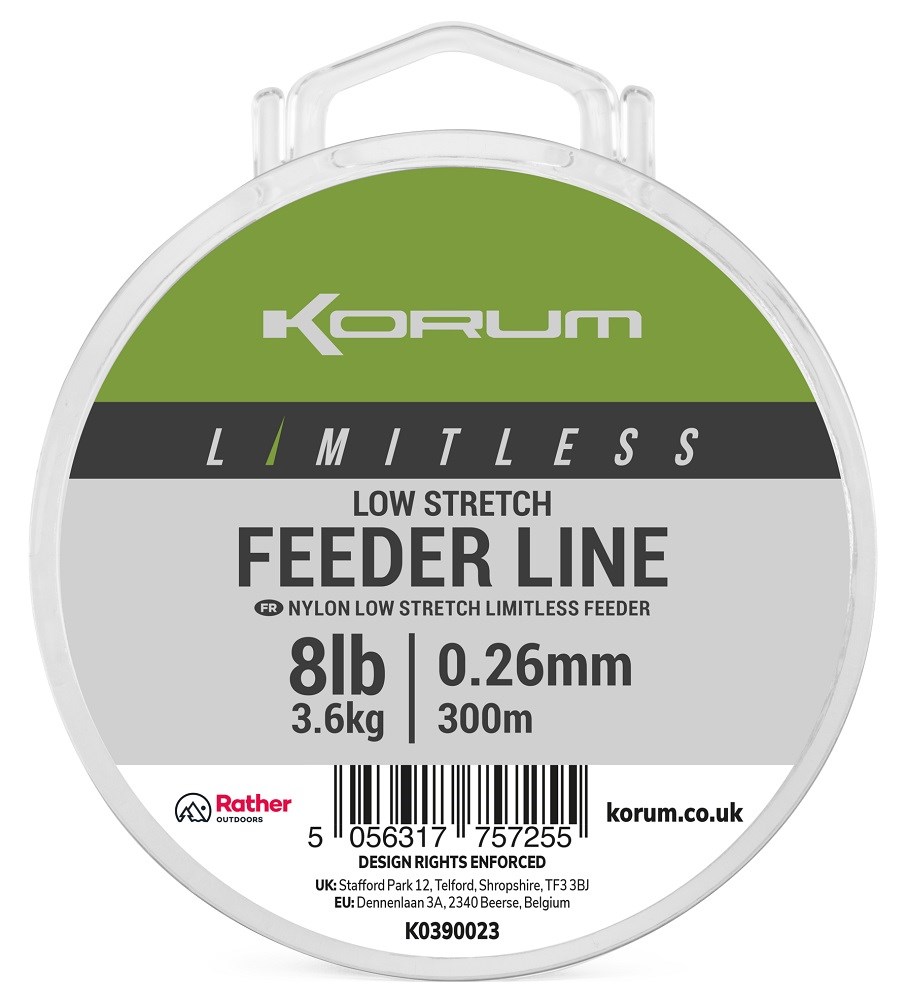 KORUM Limitless Low Stretch Feeder Line 0.26mm