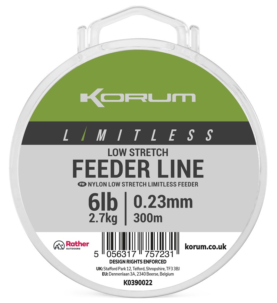 KORUM Limitless Low Stretch Feeder Line 0.23mm