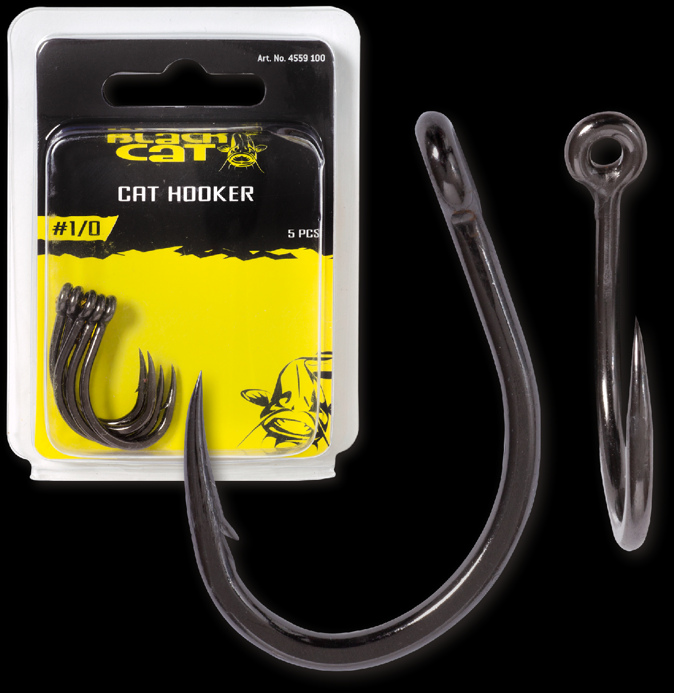 BLACKCAT #3/0 Cat Hooker DG DG coating 5 pcs