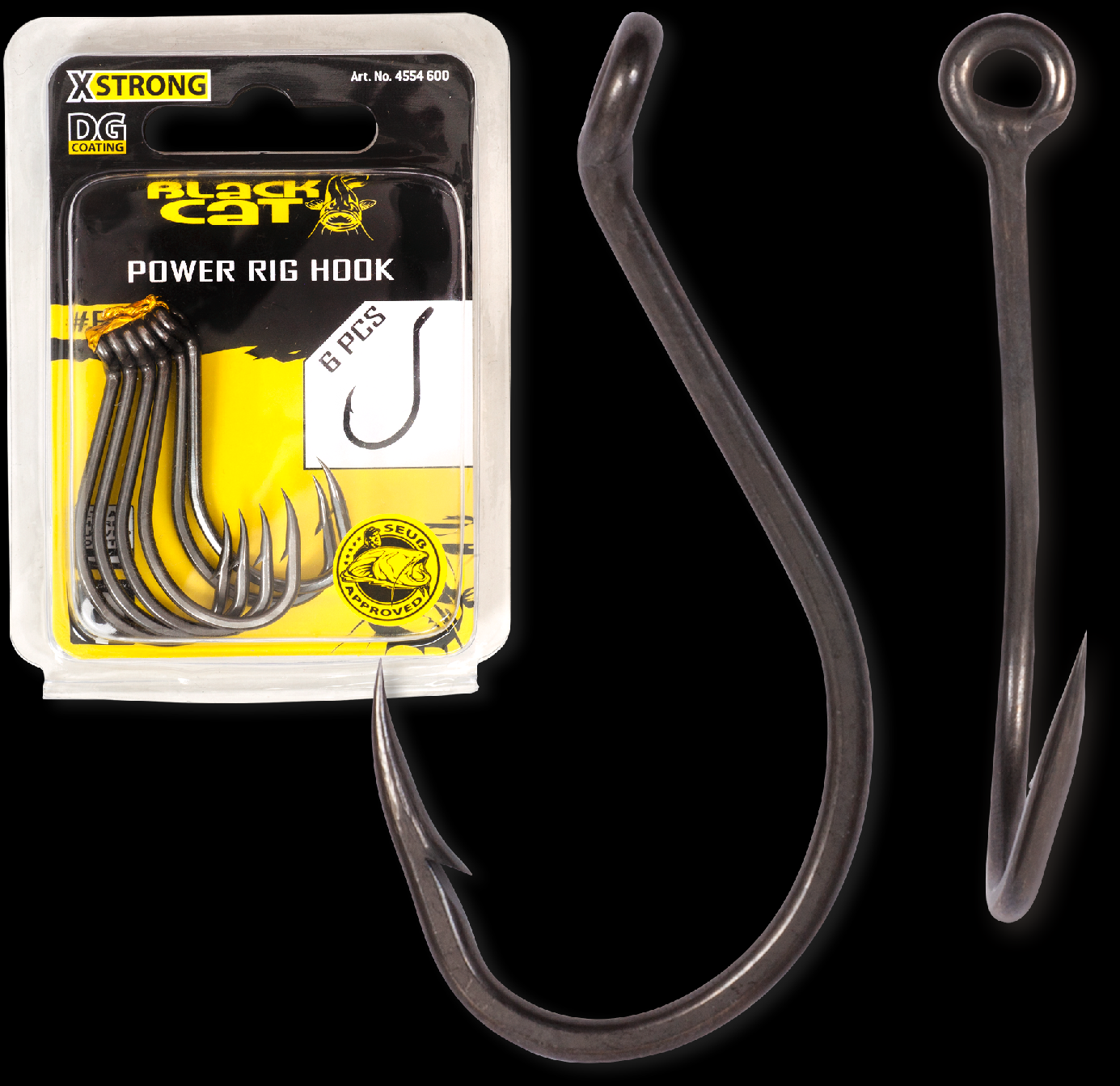 BLACKCAT #7/0 Power Rig Hook DG DG coating 6 pcs