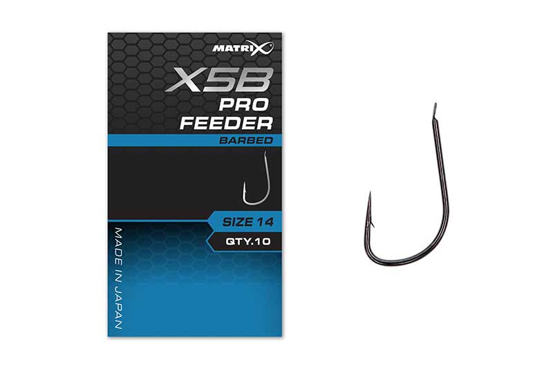 MATRIX X5B - Pro Feeder Hooks Variant: X5B Pro Feeder Size 14 Barbed