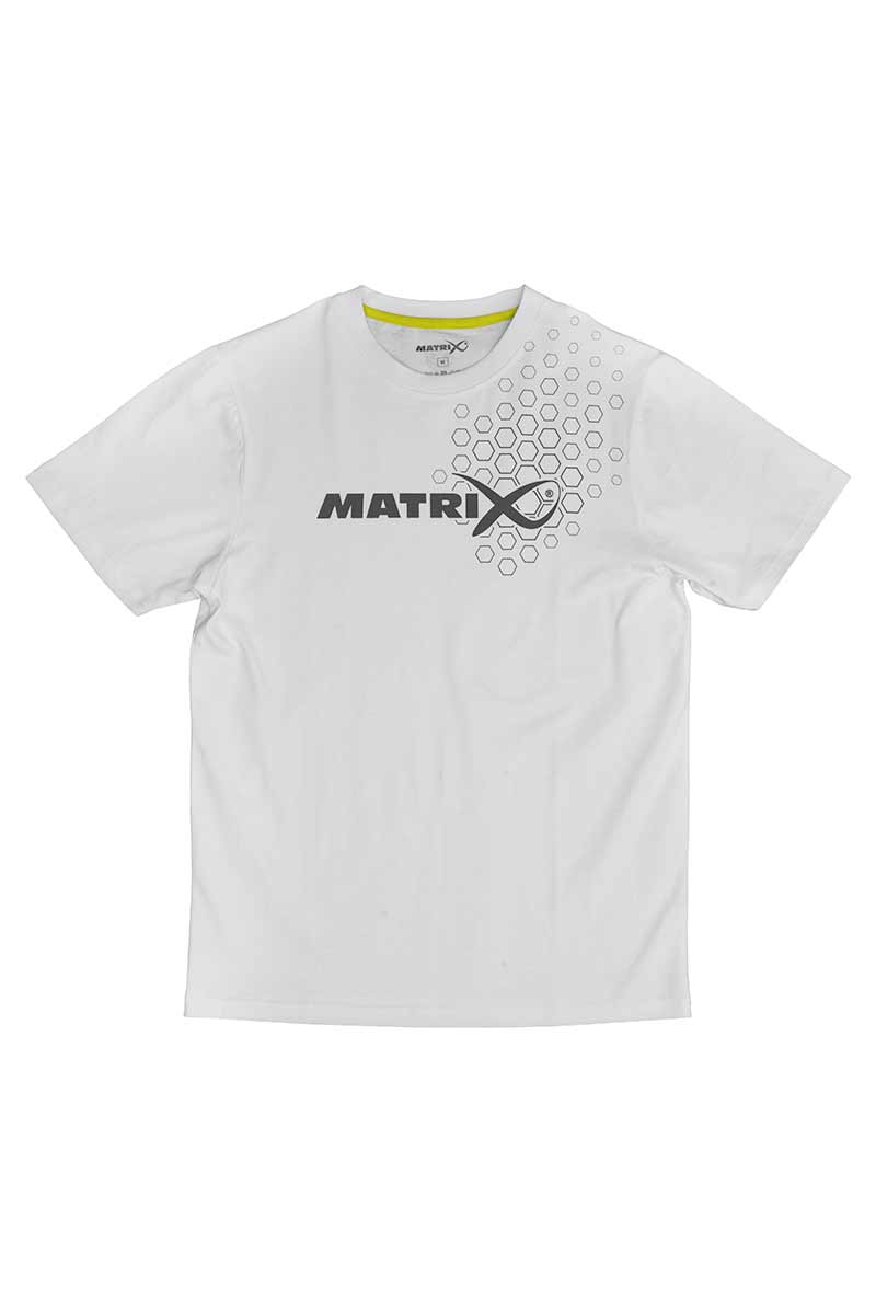 MATRIX Hex Print T-Shirt (White) Variant: Matrix Hex Print T-Shirt White - S