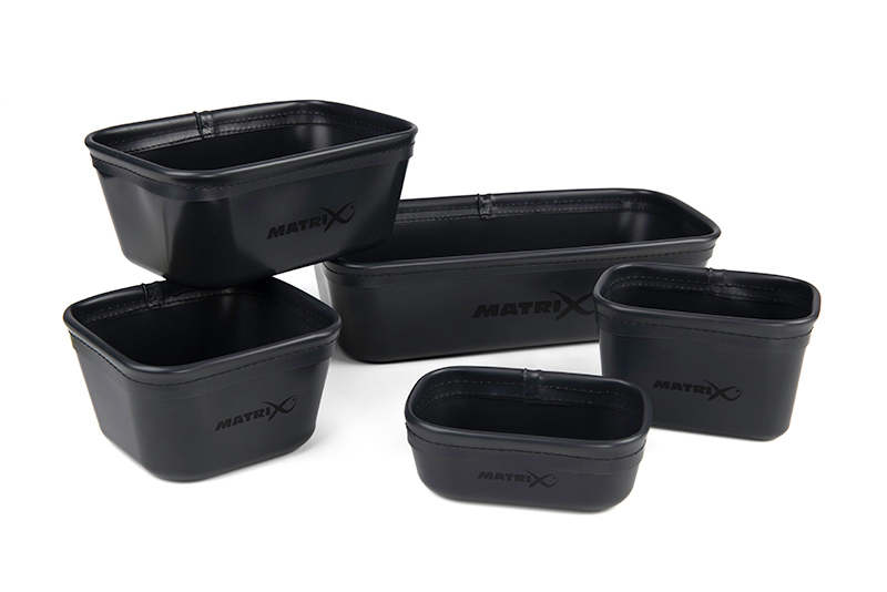 MATRIX EVA Stacking Bait Tub Set Variant: Matrix EVA Bait Tub Set (1x 6pt 1x 4pt 1x 3pt 1x 2pt 1x 1pt)