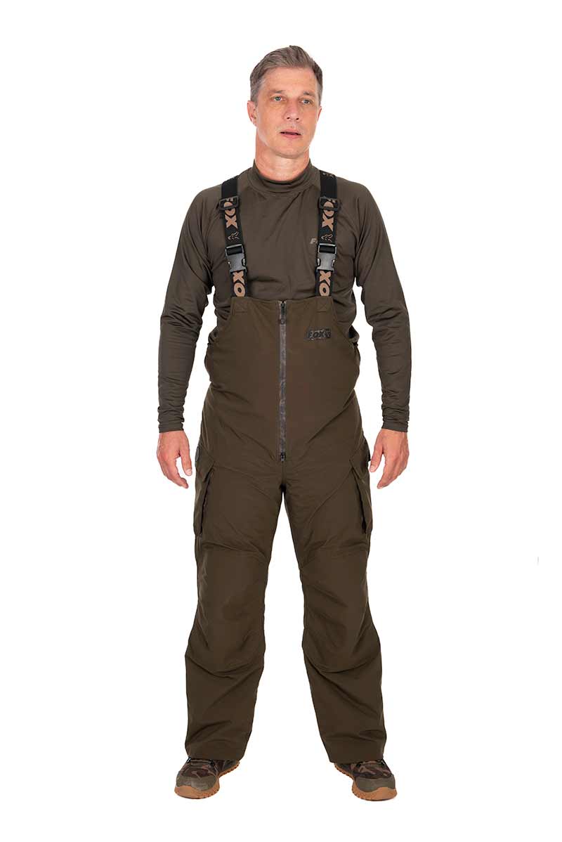 FOX Sherpa Tec Sallopettes - Khaki Variant: Fox Khaki Sherpa Tec Salopettes S
