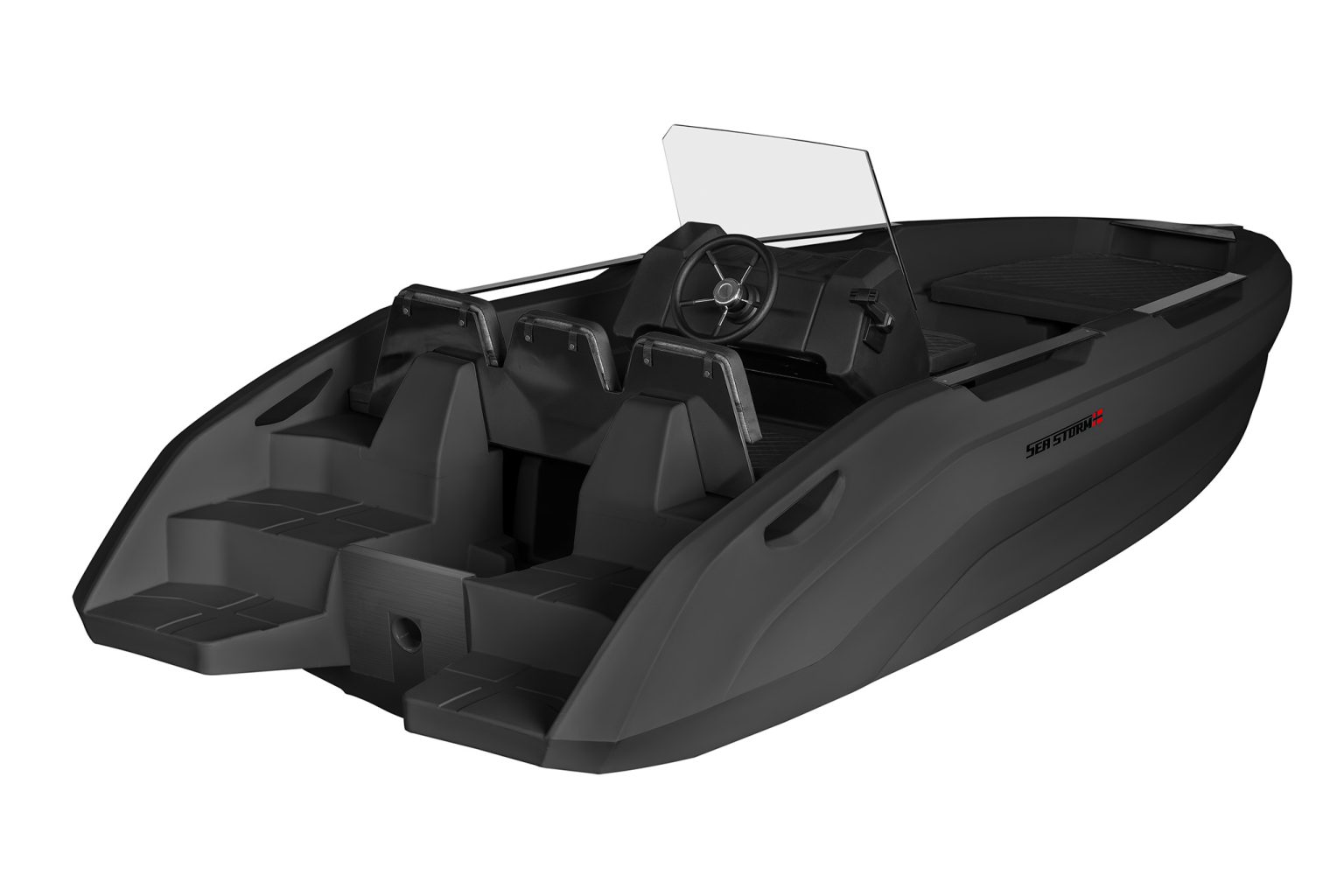 SEA STORM 17 HDPE Extra odolný plastový čln z polyetylénu 518 cm Farba: Žltá