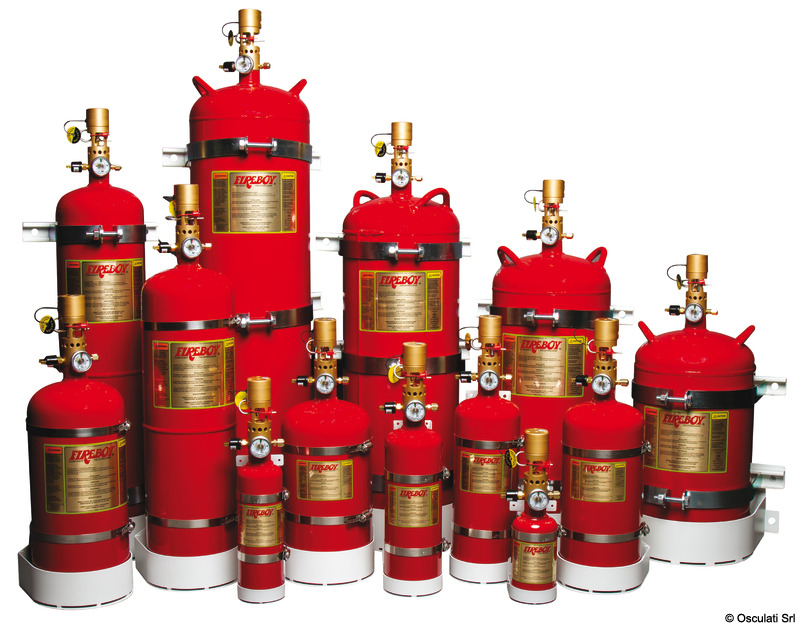 FIREBOY Automatický/ručný hasiaci prístroj 22 kg  Automatic/manual fire extinguisher 22 kg