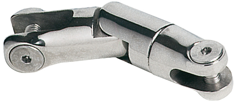 OSCULATI 2-kĺbová otočná prípojka AISI 316 6/8 mm  2-joint swivelling connection AISI 316 6/8 mm Variant: 2-kĺbový kotevný otočný kĺb AISI 316 6/8 mm