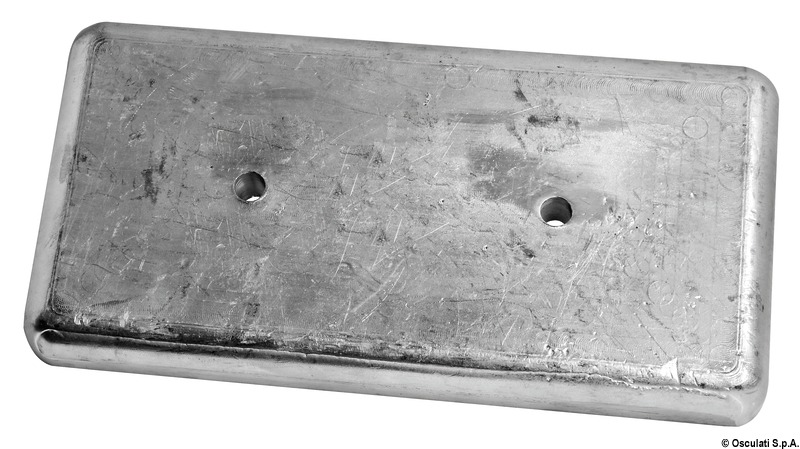 TECNOSEAL Skrutkovacia anóda 8000 g 300x150 mm  Bolting anode 8000 g 300x150 mm Variant: Hliníková anóda na skrutkovanie 3140 g