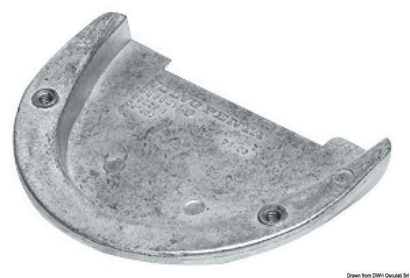 TECNOSEAL Hliníková anóda na nohe Duo Prop  Aluminium leg anode Duo Prop Variant: Hliníková nožná anóda Duo Prop