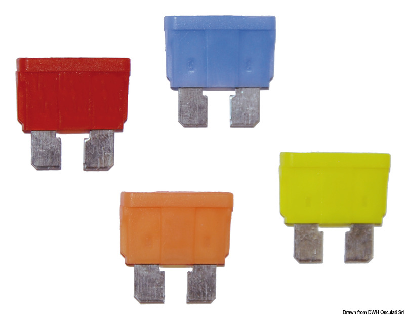 OSCULATI Čepeľová poistka s výstražným LED svetlom 5 A  Blade fuse w/warning LED light 5 A Variant: Čepeľová poistka s kontrolkou LED 20 A