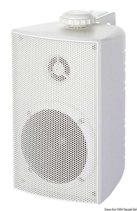 OSCULATI Kabinetné stereo reproduktory 2-pásmové biele  Cabinet stereo 2-way speakers white Variant: Skriňa stereo 2-cestné reproduktory čierna