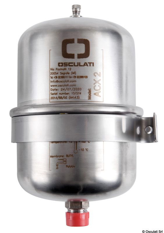 OSCULATI Akumulačná nádrž na čerstvú vodu s čerpadlom/ohrievačom vody 2 l  Accumulator tank f. fresh w. pump/water heater 2 l Variant: Hydrofix…