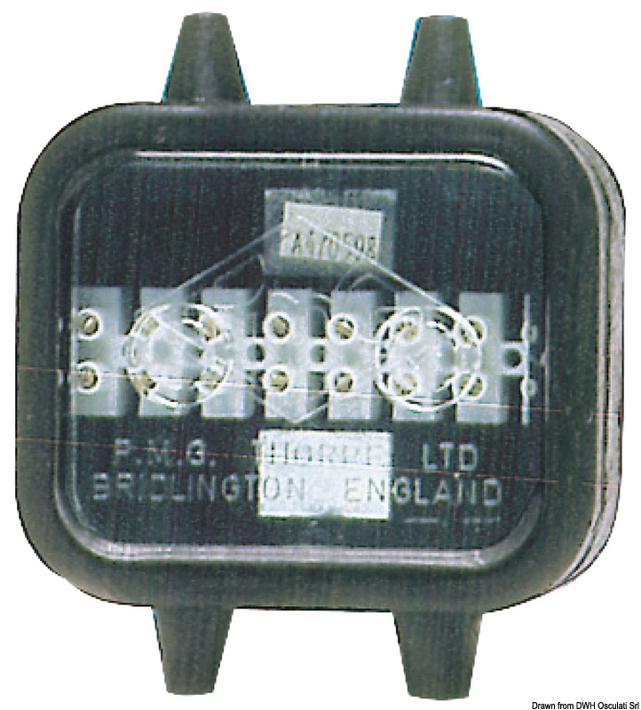 OSCULATI Vodotesná svorkovnica 8 pólov  Watertight terminal board 8 poles