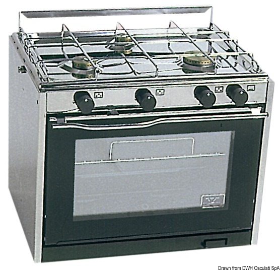 TECHIMPEX TECHIMPEX XL3 sporák 3 horáky+rúra  TECHIMPEX XL3 cooker 3 burners+oven