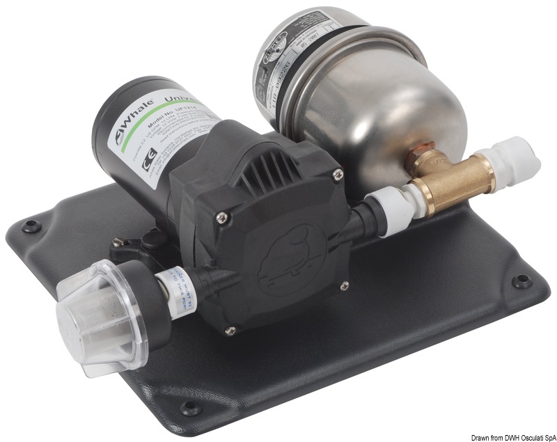 WHALE Veľryba Čerpadlo na sladkú vodu + akumulačná nádrž 12 l/m 12 V  Whale fresh water pump + accumul. tank 12 l/m 12 V Variant: Autokláv Whale w.…