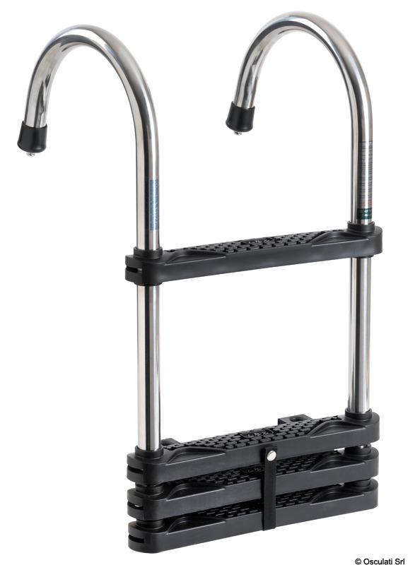 OSCULATI Eco teleskopický rebrík otvorený 1170 mm - zatvorený 705 mm  Eco telescopic ladder opened 1170 mm - closed 705 mm Variant: Výsuvný rebrík…