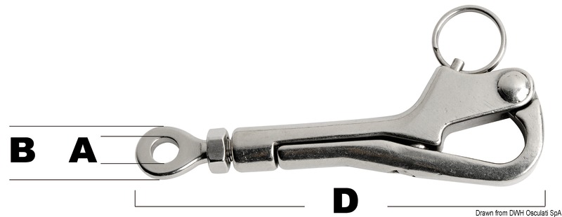 OSCULATI Pelikánový hák na zábradlie  Pelican hook for guardrails