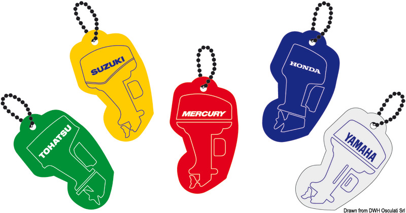 OSCULATI Prívesok na kľúče z mäkkej peny Mercury  Softfoam keyring Mercury Variant: Mäkký gumový krúžok na kľúče Merkúr