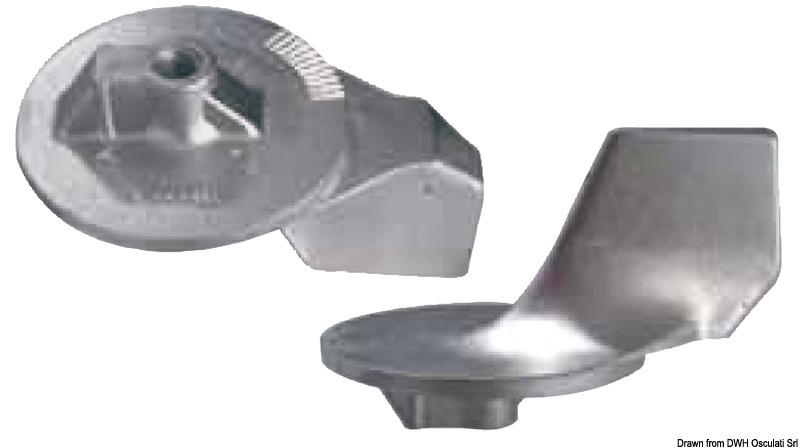 TECNOSEAL Fin anóda pre prívesné motory 35/225 HP  Fin anode for outboard engines 35/225 HP