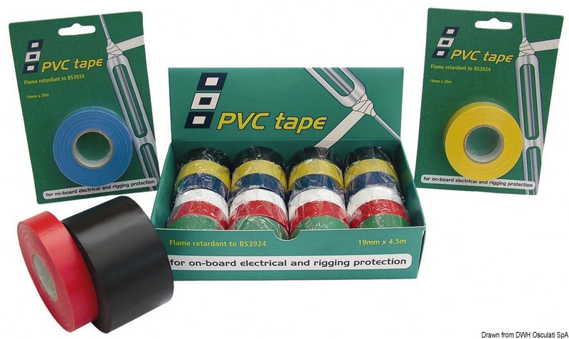 PSP MARINE TAPES Izolačná páska červená 19 mm  Insulating tape red 19 mm Variant: Izolačná páska, žltá 19 mm
