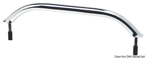 OSCULATI Oválne rúrkové zábradlie AISI316 vonkajšie skrutky 220 mm  Oval pipe handrail AISI316 external screws 220 mm Variant: Oválna rúrka zábradlia…