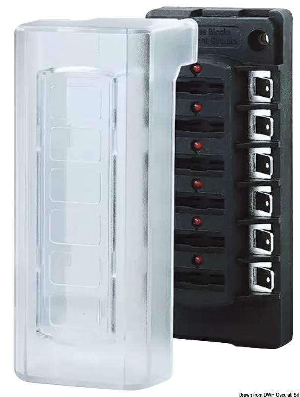 OSCULATI Kompaktný držiak poistiek  Compact fuse holder box