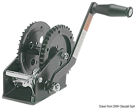 Navijak OSCULATI SPX s dvojitým pohonom max. 723 kg  SPX dual drive winch max 723 kg Variant: Lanový navijak Dual Drive 1454 kg