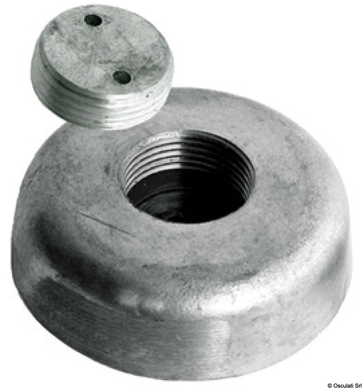 TECNOSEAL Skrytá montáž zinkovej anódy Ø 120 mm  Hidden mounting zinc anode Ø 120 mm Variant: Horčíková anóda s výsuvným držiakom Ø 120 mm