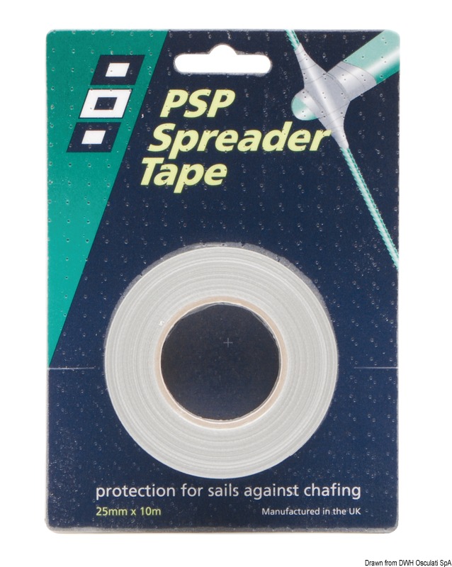PSP MARINE TAPES Laminovaná rayonová lepiaca páska strieborná 25 mm x 10 m  Laminated rayon adhesive tape silver 25mm x 10m