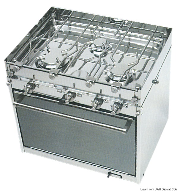 TECHIMPEX TECHIMPEX Sporák Topline 3 horáky  TECHIMPEX Topline cooker 3 burners
