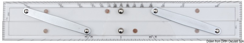OSCULATI Mikrónové paralelné pravítko 300 mm  Micron parallel ruler 300 mm Variant: Navigačné pravítko 300 mm